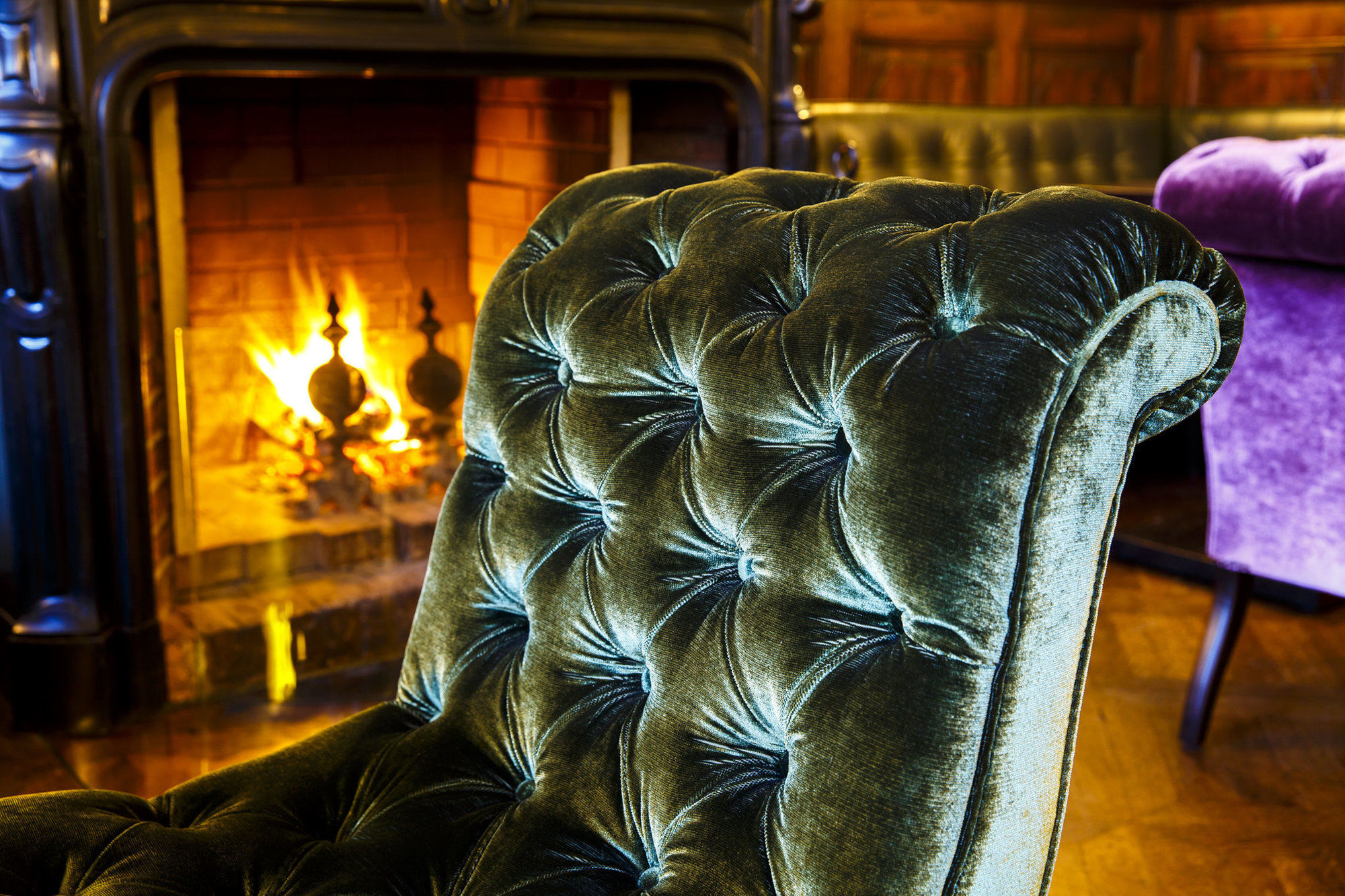 Althoff Grandhotel Schloss Bensberg Bergisch Gladbach Ngoại thất bức ảnh A chair upholstered in velvet